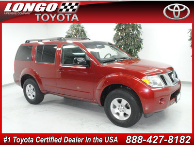 nissan pathfinder 2008 red suv gasoline 6 cylinders rear wheel drive automatic 91731