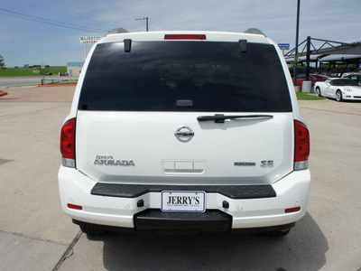 nissan armada 2009 white suv se flex fuel 8 cylinders 2 wheel drive automatic 76087