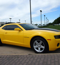 chevrolet camaro 2010 yellow coupe lt gasoline 6 cylinders rear wheel drive automatic 76018
