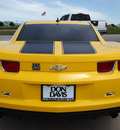 chevrolet camaro 2010 yellow coupe lt gasoline 6 cylinders rear wheel drive automatic 76018