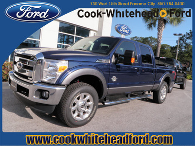 ford f 250 super duty 2012 dk  blue lariat biodiesel 8 cylinders 4 wheel drive automatic with overdrive 32401