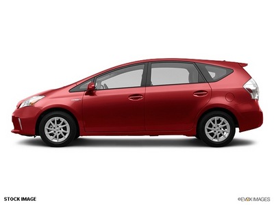 toyota prius v 2012 red wagon hybrid 4 cylinders front wheel drive not specified 34788