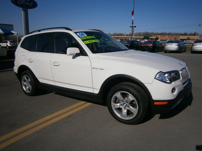 bmw x3 2008 white suv 3 0si gasoline 6 cylinders all whee drive automatic 13502