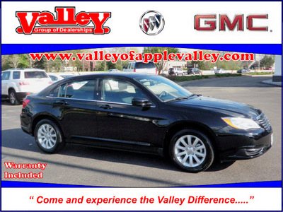 chrysler 200 2011 black sedan touring gasoline 4 cylinders front wheel drive automatic 55124