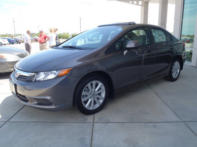 honda civic 2012 gray sedan ex l gasoline 4 cylinders front wheel drive automatic 28557