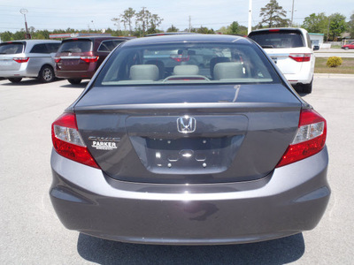 honda civic 2012 gray sedan lx gasoline 4 cylinders front wheel drive automatic 28557