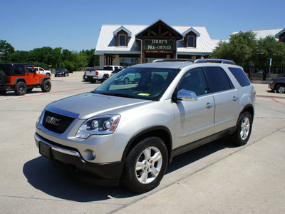 gmc acadia 2007 silver suv slt gasoline 6 cylinders front wheel drive automatic 76087