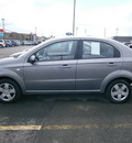 chevrolet aveo 2007 gray sedan gasoline 4 cylinders front wheel drive automatic 13502