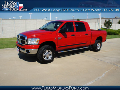 dodge ram pickup 2500 2007 red slt diesel 6 cylinders 4 wheel drive automatic with overdrive 76108