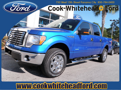 ford f 150 2012 blue xlt gasoline 6 cylinders 4 wheel drive automatic with overdrive 32401