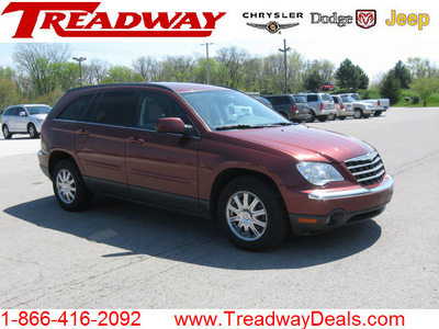 chrysler pacifica 2007 red suv touring gasoline 6 cylinders all whee drive automatic 45840