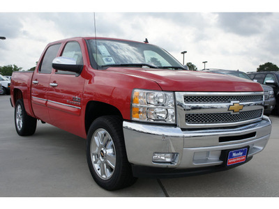 chevrolet silverado 1500 2012 red lt flex fuel 8 cylinders 2 wheel drive 6 spd auto,elec cntlled t 77090