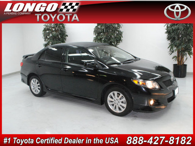 toyota corolla 2010 black sedan s gasoline 4 cylinders front wheel drive automatic 91731