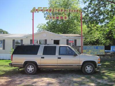 chevrolet suburban 1999 tan suv c1500 lt gasoline v8 rear wheel drive automatic 77379