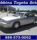 lincoln town car 2010 silver sedan signature limited flex fuel 8 cylinders rear wheel drive automatic 75503