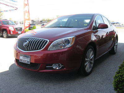 buick verano 2012 red sedan leather group gasoline 4 cylinders front wheel drive automatic 45840