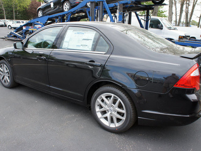 ford fusion 2012 black sedan sel gasoline 4 cylinders front wheel drive automatic 08753
