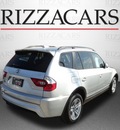 bmw x3 2006 silver suv 3 0 awd gasoline 6 cylinders all whee drive automatic with overdrive 60462