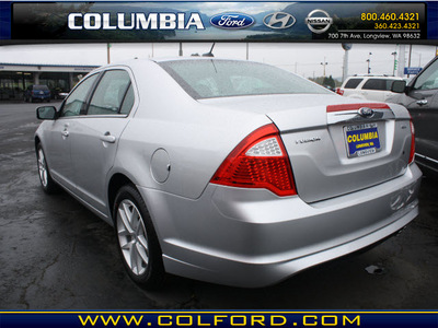 ford fusion 2012 silver sedan sel gasoline 4 cylinders front wheel drive automatic 98632