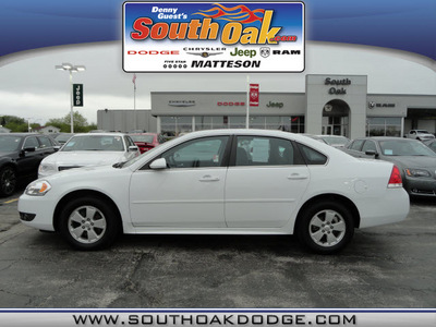 chevrolet impala 2011 white sedan lt flex fuel 6 cylinders front wheel drive automatic 60443