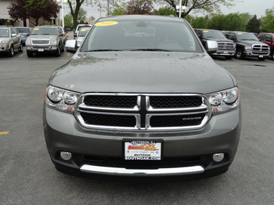dodge durango 2011 dk  gray suv crew gasoline 6 cylinders all whee drive automatic 60443
