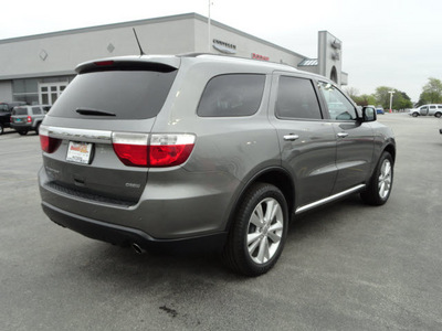 dodge durango 2011 dk  gray suv crew gasoline 6 cylinders all whee drive automatic 60443