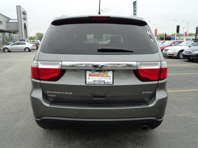 dodge durango 2011 dk  gray suv crew gasoline 6 cylinders all whee drive automatic 60443