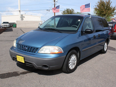 ford windstar 2001 blue van lx gasoline 6 cylinders front wheel drive automatic with overdrive 80229