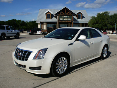 cadillac cts 2012 white sedan gasoline 6 cylinders rear wheel drive automatic 76087