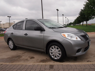 nissan versa 2012 dk  gray sedan gasoline 4 cylinders front wheel drive automatic with overdrive 76018