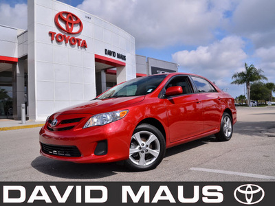 toyota corolla 2011 red sedan le gasoline 4 cylinders front wheel drive automatic 32771