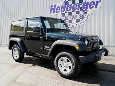 jeep wrangler 2012 black forest green suv sport gasoline 6 cylinders 4 wheel drive automatic 80905