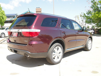 dodge durango 2012 red suv crew gasoline 8 cylinders all whee drive automatic 80301