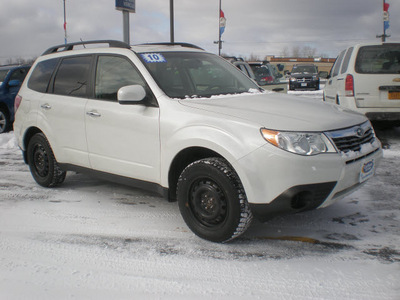 subaru forester 2010 white suv 2 5x premium gasoline 4 cylinders all whee drive automatic 13502