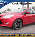 ford focus 2012 red hatchback se flex fuel 4 cylinders front wheel drive automatic 32401