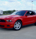 ford mustang 2012 red v6 premium gasoline 6 cylinders rear wheel drive automatic 62708