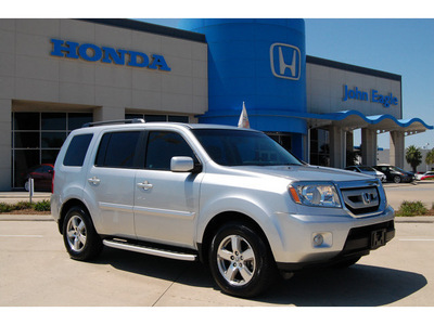 honda pilot 2010 silver suv ex l gasoline 6 cylinders front wheel drive automatic with overdrive 77065