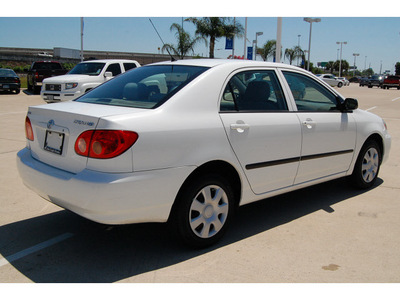 toyota corolla 2007 white sedan ce gasoline 4 cylinders front wheel drive automatic with overdrive 77065