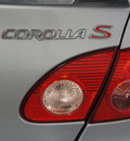 toyota corolla 2006 silver sedan s gasoline 4 cylinders front wheel drive 5 speed manual 76108
