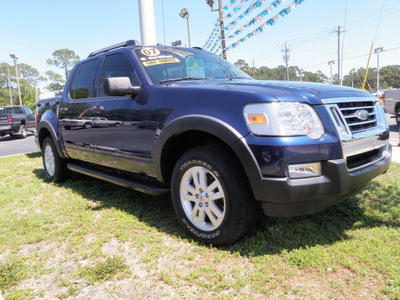 ford explorer sport trac 2007 dk  blue suv xlt gasoline 6 cylinders rear wheel drive automatic with overdrive 32401