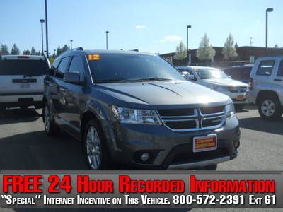 dodge journey 2012 gray crew flex fuel 6 cylinders all whee drive automatic 99212