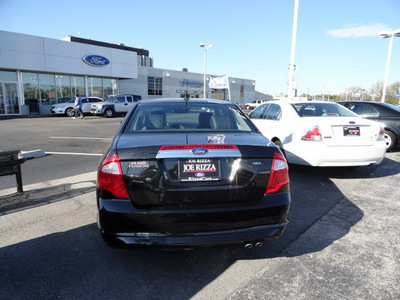 ford fusion 2011 black sedan sel gasoline 4 cylinders front wheel drive automatic with overdrive 60546