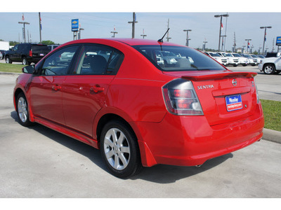 nissan sentra 2009 red sedan gasoline 4 cylinders front wheel drive automatic 77090