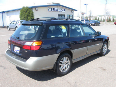 subaru outback 2000 dk  blue wagon gasoline 4 cylinders all whee drive automatic 55811