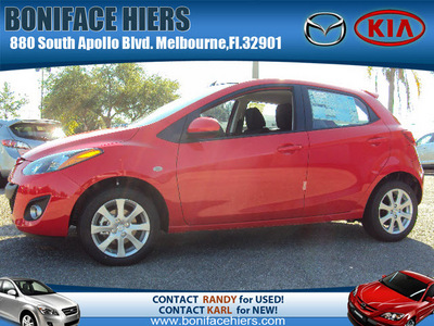 mazda mazda2 2012 red hatchback touring gasoline 4 cylinders front wheel drive automatic 32901