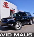 toyota highlander 2012 black suv gasoline 4 cylinders front wheel drive automatic 32771