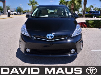 toyota prius 2012 black wagon v hybrid 4 cylinders front wheel drive automatic 32771