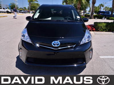 toyota prius 2012 black wagon v hybrid 4 cylinders front wheel drive automatic 32771