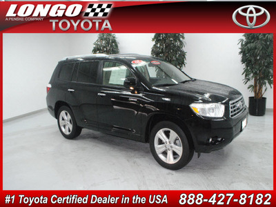 toyota highlander 2008 black suv limited gasoline 6 cylinders front wheel drive automatic 91731