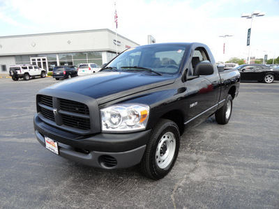 dodge ram 1500 2008 black pickup truck gasoline 6 cylinders rear wheel drive automatic 60443